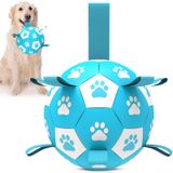 Bola De Futebol Qdan Toy Para Cães Grandes Com Alças De 20 Cm