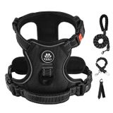 Arnês Para Cães Ivy&amp;lane No Pull Para Cães Pequenos Com Coleira Preta S