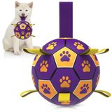 Bola De Futebol Para Cães Qdan Durável Para Raças Pequenas E Médias