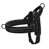 Colete Para Cães, Arnês De Flanela Macia Didog, Acolchoado, Preto, Tamanho S