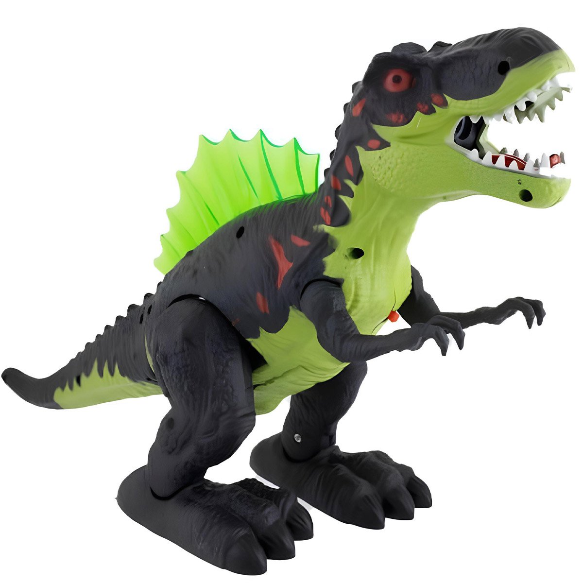 Brinquedo Dinossauro Rex Com Luzes Led Som Anda Solta Vapor