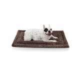 Tapete De Cama Para Cães Exsnugy Lavável Reversível 90x55cm Marrom