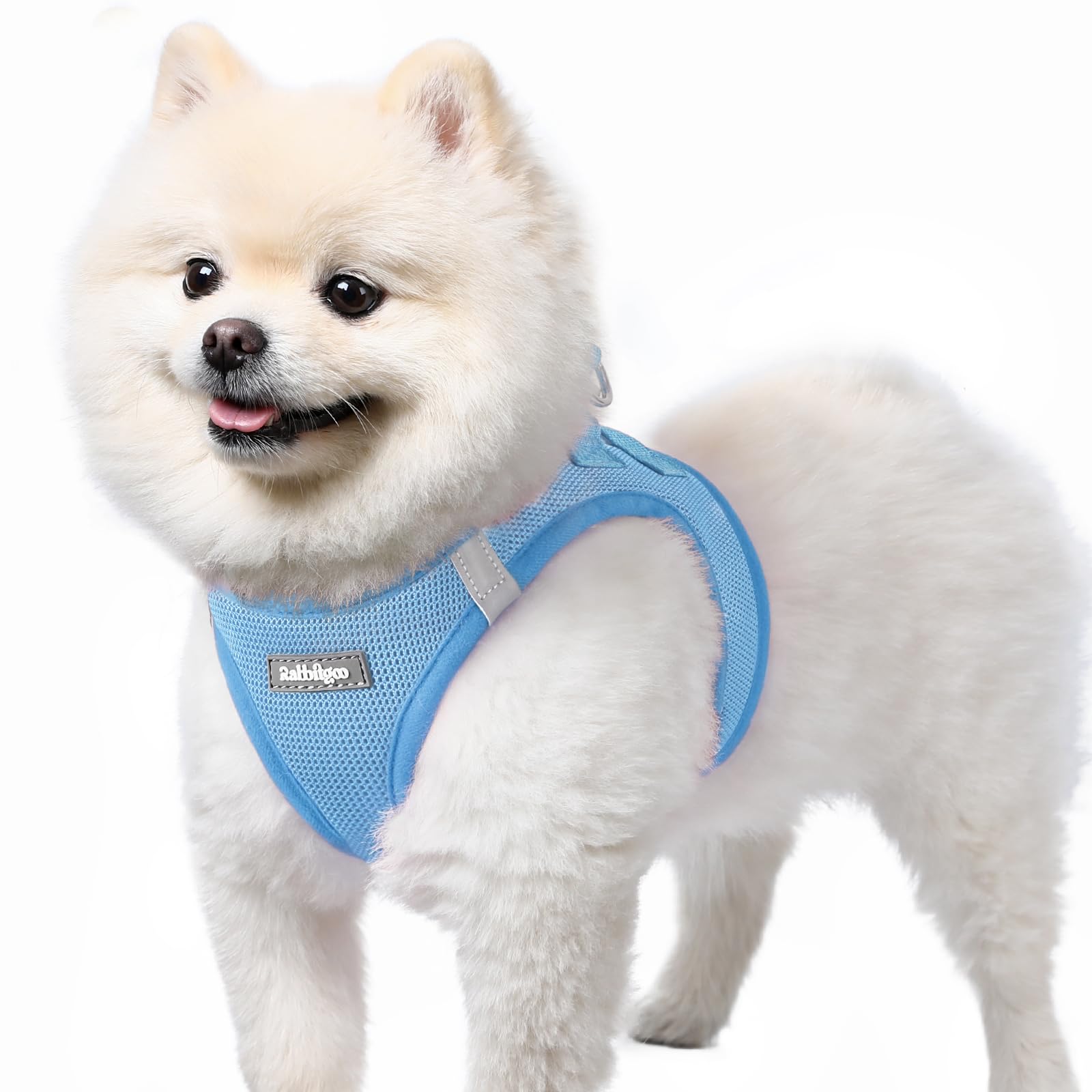 Colete Dog Harness Rabbitgoo Small Step-in Soft Mesh Puppy, Azul