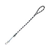 Guia Furacão Pet Corda Roliça Com Amortecedor Preta Para Cães - 60 Cm