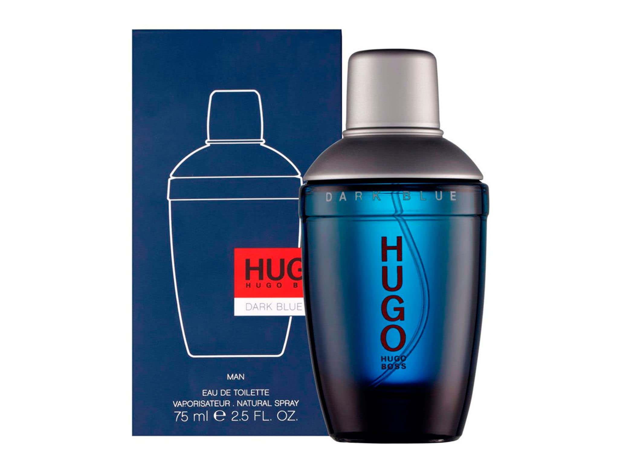 香水(男性用) HUGO DARK BLUE 75ml Eau de Toilette Perfume Hugo Boss Dark Blue Eau De Toilette 75ml Para Homens