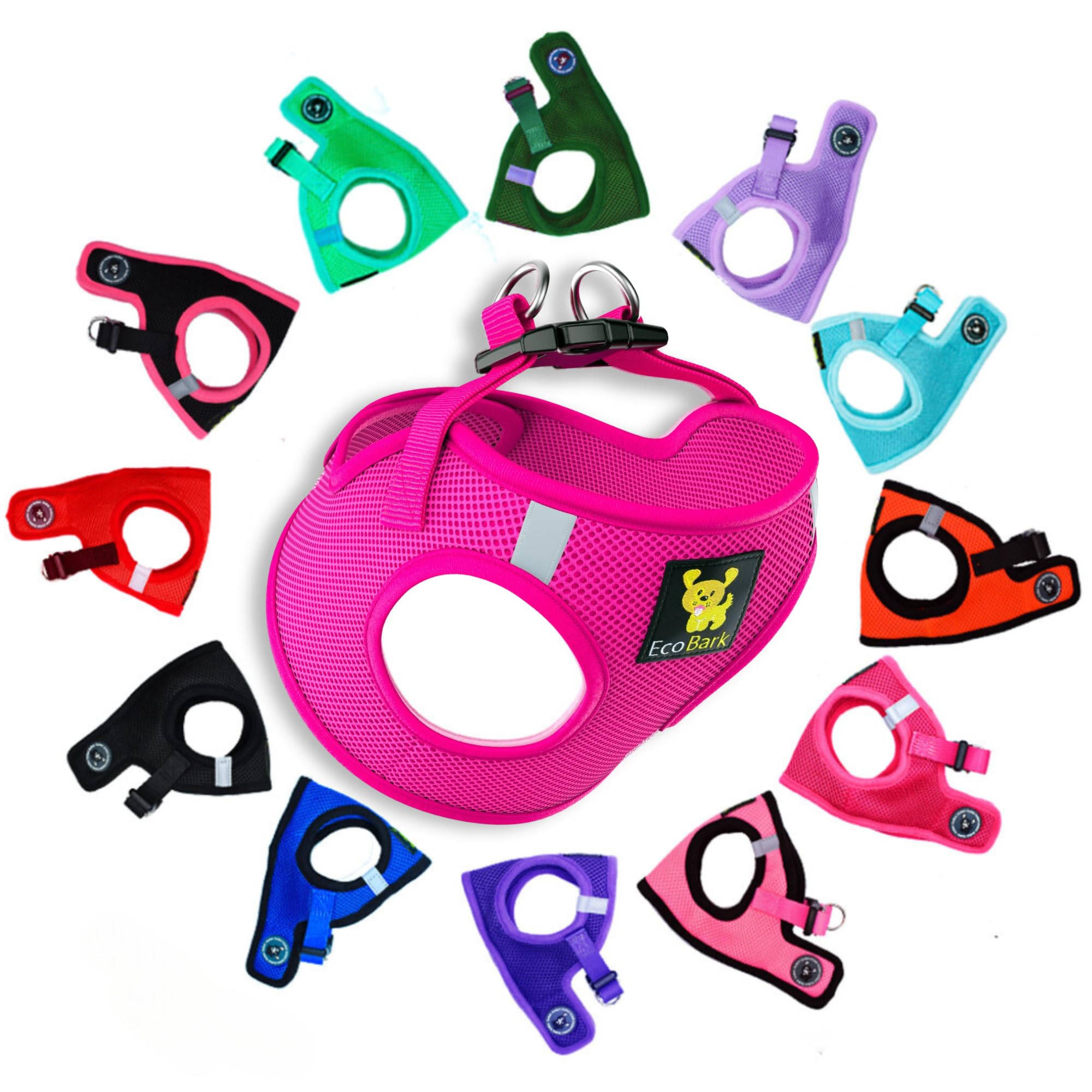 Dog Harness Ecobark Step In Soft Mesh Vest Para Cães Pequenos
