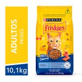 Ração Friskies Mar De Sabores Para Gatos Adultos Sabor Atum, Salmão E Camarão - 10,1 Kg