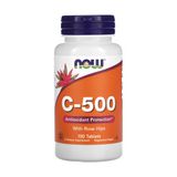 Vitamina C 500mg Com Rosa Mosqueta Now Foods 100tab