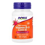 Vitamina D3 5000iu Alta Potencia Now 240 Softgels