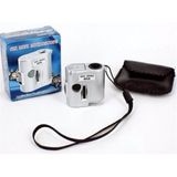 Lupa Microscopio Portatil 60x De Bolso Com Led E Uv Ideal Para Joalheiro Relojoeiro Contagem De Fios Com Capa Inclusa