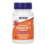 Vitamina D3 2000 Iu Alta Potência Now Foods 240softgls