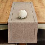 Caminho De Mesa Retangular 40x180cm Glamour Liso - Catran Taupe