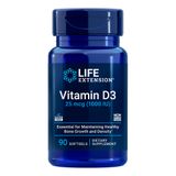 Vitamina D3 25mcg Life Extension 90 Softgels Importado