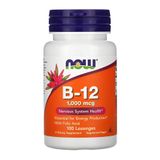 Vitamina B-12 1mg E Ácido Fólico Now Foods 100pastilhas