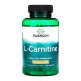 L-carnitina 500mg Swanson 100 Tablets Importado