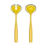 Talheres Guzzini Para Servir Salada Dolcevita Bio Plástico Amarelo Amber 297301151