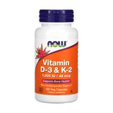 Vitamina D3 25mg Com Vitamina K2 45mg Now Foods 120veg Cap