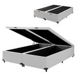 Cama Box Com Baú King 1,93m Prince Branco