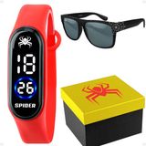 Relogio Infantil Digital Prova Dagua + Caixa + Oculos Sol