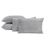 Almofadas Cheias Velvet Bariloche 60x30cm 04 Peças - Cinza
