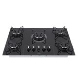 Cooktop 5 Bocas Consul Cd075 Preto A Gás Glp Facilite Cd075ae