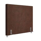 Cabeceira Cama Box Casal 140cm Paolla P02 Sintético Camel