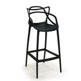 Banqueta Alta Allegra Design Cozinha-bancada - Preto