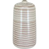 Vaso Decorativo Enfeite Casa Cerâmica 27x14x14cm Creme