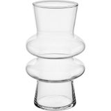 Vaso Decorativo Enfeite Casa Eclipse Home&amp;co Vidro 20x12x12cm Transparente