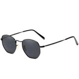 Oculos De Sol Unissex Polarizado Design Retro Proteção Uv400 Preto