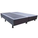Base Cama Box Casal Queen Size Suede Cinza