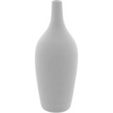 Vaso Decorativo Enfeite Casa Cerâmica 27x10x10cm Branco