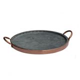 Forma De Pizza Pedra Sabão Grande 22 Cm (cobre) - São José