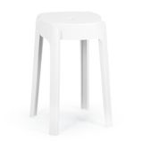 Banqueta Baixa Empilhável Nordica - Branco
