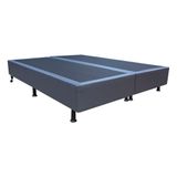 Base Cama Box Casal Queen Size Corano Cinza