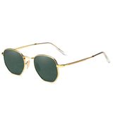 Oculos De Sol Unissex Polarizado Design Retro Proteção Uv400 Verde