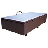Base Cama Box Baú Solteiro Corano Marrom