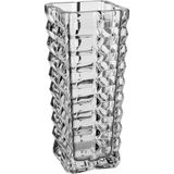 Vaso Decorativo Enfeite Casa Quadrado Home&amp;co Eco Crystal 29x12x12cm Transparente