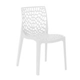 Cadeira De Jantar Gruvyer Design Em Polipropileno - Branco