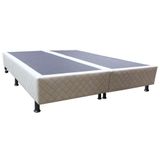 Base Cama Box Casal Queen Size Suede Bege