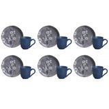 Conjunto De Xícara De Cafezinho Com Pires 06 Peças Bio Hallerbos Porto Brasil