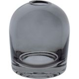 Vaso Decorativo Enfeite Casa Home&amp;co Vidro 10x8x8cm Cinza