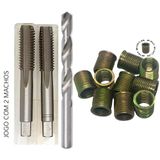 Bucha Roscada - M12x1,25 - M14x1,25 + Macho + Broca (tucho)