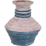 Vaso Decorativo Enfeite Casa Resina 38x33x33cm Cinza