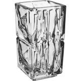 Vaso Decorativo Enfeite Casa Quadrado Home&amp;co Eco Crystal 13x7x7cm Transparente