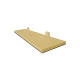 Prateleira Simples Natural 90x15 Cm Com Suporte Em Mdf [f031]