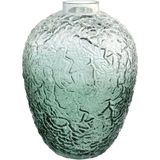 Vaso Vaso Decorativo Enfeite Casa Garrafa Home&amp;co Vidro 29x22x22cm Fume