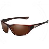 Óculos De Sol Masculino Polarizado Clássico Esportivo Proteção Uv400 Marrom