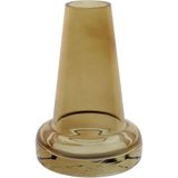 Vaso Decorativo Enfeite Casa Home&amp;co Vidro 14x9x9cm Âmbar