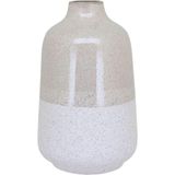 Vaso Decorativo Enfeite Casa Cerâmica 30x18x18cm Marfim